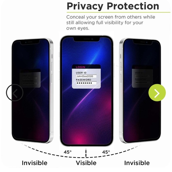 Apple iPhone 14 Plus/13 Pro Max Privacy Glass Screen Protector - Picture 3 of 6